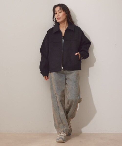 NERGY（ナージー）の「【防風＆透湿】ウールレイヤージャケット（その他アウター・レディース・ブラック/ベージュ・F）」の15枚目の写真