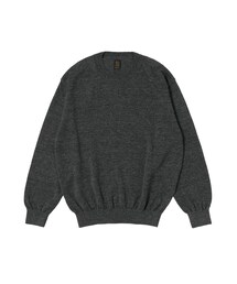 bonjour records | BATONER/バトナー WASHED HIGH COUNT LINEN CREW NECK(ニット/セーター)