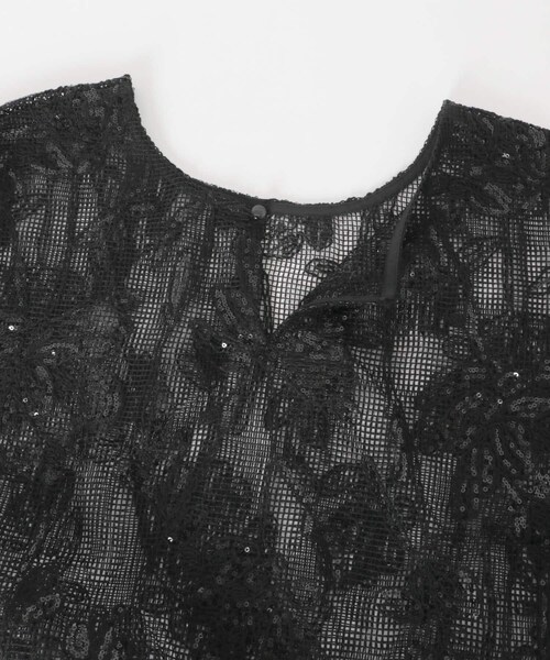 URBAN RESEARCH ROSSO（アーバンリサーチロッソ）の「TORRAZZO DONNA　Botanical pattern spangle blouse（シャツ/ブラウス・レディース・BLACK/IVORY・FREE）」の16枚目の写真