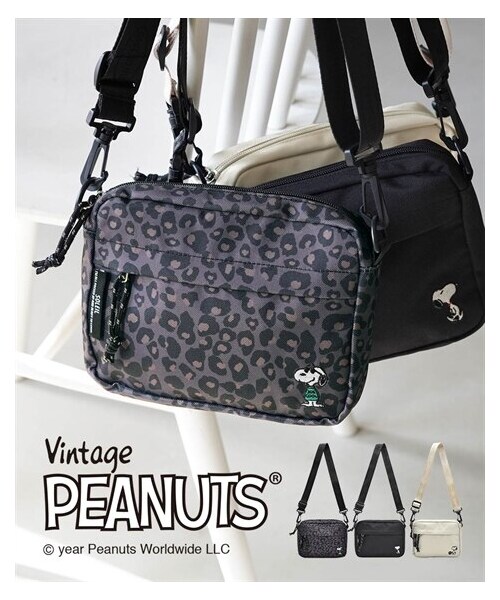 nissen（ニッセン）の「PN/SOLEIL ミニショルダーバッグ (PEANUTS)（バックパック/リュック・メンズ・ライトベージュ/ブラック/レオパード・Y）」の3枚目の写真