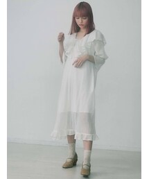 merry jenny | コットンリラクシーフリルワンピース(ワンピース)