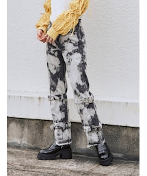 jouetie | ストレートベルトデニム【セットアップ対応】(デニムパンツ)