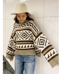 Ungrid | ローゲージジャカードニット(ニット/セーター)
