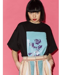 jouetie | ローズフォト BIG Tシャツ(Tシャツ/カットソー)