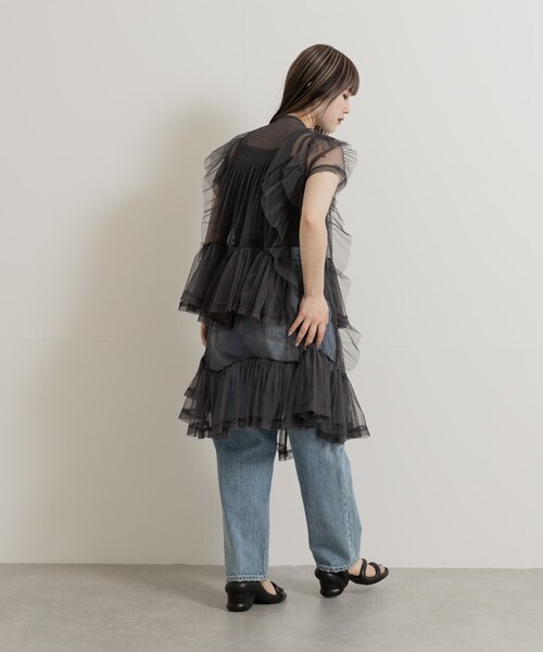 THE GOODLAND MARKET（ザグッドランドマーケット）の「old honey　81℃ dress（ワンピース・レディース・charcoal/white・one）」の16枚目の写真