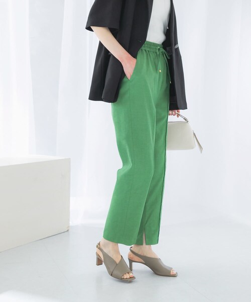 URBAN RESEARCH ROSSO（アーバンリサーチロッソ）の「ウォッシャブルイージーテーパードパンツ（その他パンツ・レディース・BLACK/L/GREIGE/GREEN・FREE）」の3枚目の写真