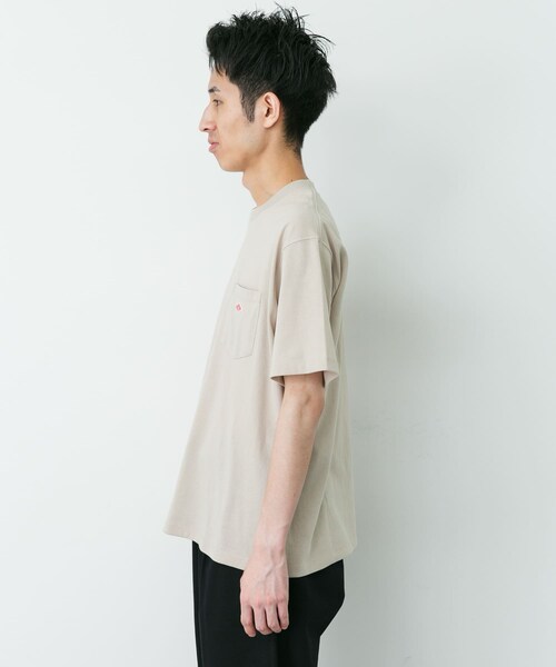 URBAN RESEARCH DOORS(アーバンリサーチドアーズ)の「DANTON POCKET T-SHIRTS(Tシャツ/カットソー・メンズ・COAL GREY/BROWN/GREIGE/DK PURPLE・M/L/XL)」の16枚目の写真
