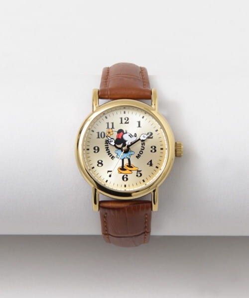 URBAN RESEARCH Sonny Label（アーバンリサーチサニーレーベル）の「Mickey　MICKEY WATCH（アナログ腕時計・レディース・ブラウン・one）」の2枚目の写真