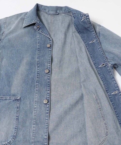 URBAN RESEARCH（アーバンリサーチ）の「ULTERIOR　LIGHT DENIM COVERALL（デニムジャケット・メンズ・FADE BLUE・4/5）」の9枚目の写真