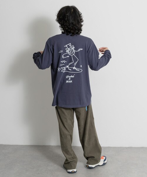THE GOODLAND MARKET（ザグッドランドマーケット）の「Western Hydrodynamic Research　ANDRE T-SHIRTS（Tシャツ/カットソー・メンズ・NATURAL/NAVY・L/XL）」の16枚目の写真