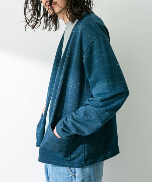 URBAN RESEARCH Sonny Label（アーバンリサーチサニーレーベル）の「JAPAN MADE 裏毛カーディガン（カーディガン/ボレロ・メンズ・オレンジ/ネイビー/グレー・M/L）」の20枚目の写真