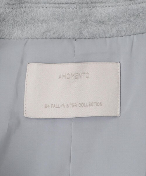 URBAN RESEARCH（アーバンリサーチ）の「AMOMENTO　ALPACA RAGLAN COAT（ステンカラーコート・レディース・SKY BLUE/BLACK/BROWN・0）」の15枚目の写真