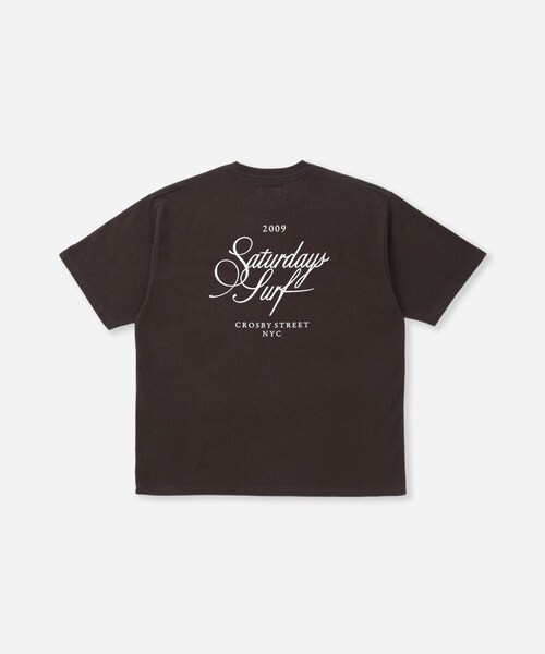 Saturdays NYC(サタデーズ ニューヨークシティ )の「Cursive Saturdays Surf Relaxed SS Tee(Tシャツ/カットソー・レディース・ホワイト/ブラウン/キミドリ・L/M/S/XL/XS)」の17枚目の写真