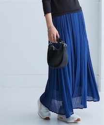 nissen | ふわり軽いエアリースラブスカート(マキシ丈)<大きいサイズ有>(スカート)