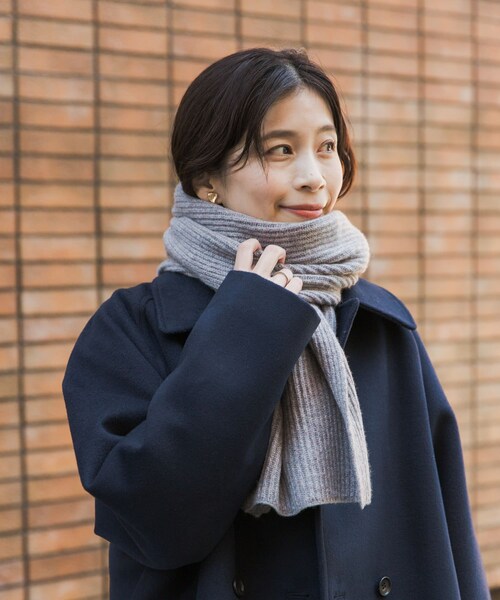 URBAN RESEARCH DOORS（アーバンリサーチドアーズ）の「ハミルトンリブストール（ストール/ショール・レディース・MIX GRY/YELLOW/ORANGE・one）」の5枚目の写真