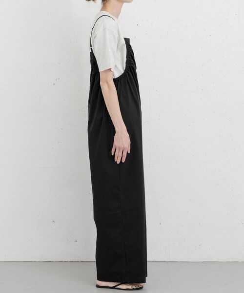 URBAN RESEARCH DOORS(アーバンリサーチドアーズ)の「FORK&SPOON サイドギャザーサロペット(サロペット/オーバーオール・レディース・KHAKI/BLACK・1/2)」の17枚目の写真