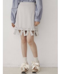merry jenny | ぐるりリボンミニスカート(スカート)