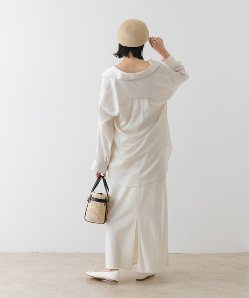 RODE SKO（ロデスコ）の「洗えるたためるキャスケット（キャスケット・レディース・NATURAL/BEIGE/BLACK・one）」の7枚目の写真