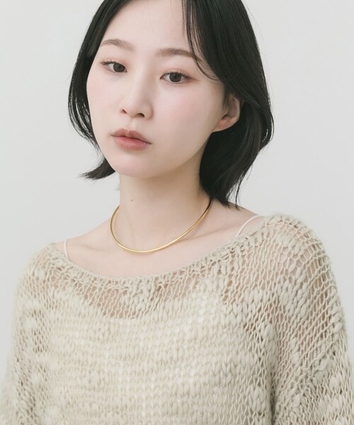 SMELLY（スメリー）の「ステンレススリムネックカフ（ネックレス・レディース・SLV/GLD・-）」の12枚目の写真