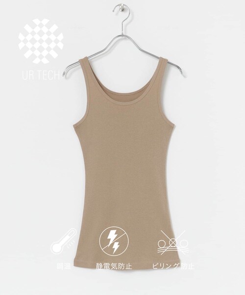 URBAN RESEARCH（アーバンリサーチ）の「『UR TECH』タンクトップ（タンクトップ・レディース・WHT/BLK/WHITE/BLACK/MOCHA・FREE）」の3枚目の写真