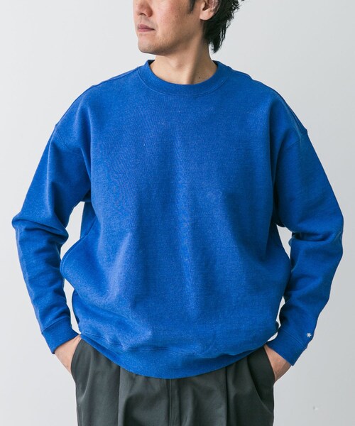 URBAN RESEARCH DOORS(アーバンリサーチドアーズ)の「Snow Peak Apparel Recycled Cotton Pullover(Tシャツ/カットソー・メンズ・M.GREY/BLACK/OATMEAL/BLUE・M/L/XL)」の4枚目の写真