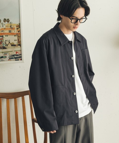 SENSE OF PLACE by URBAN RESEARCH（センスオブプレイスバイアーバンリサーチ）の「ピーチタッチカラーカバーオール（カバーオール・メンズ・CHARCOAL/BLUE GRAY/PINK・M/L）」の6枚目の写真