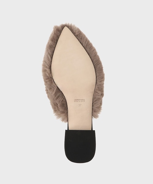 ROPE'(ロペ)の「【PELLICO SUNNY(ペリーコサニー)】FUR MULE|フラットシューズ(その他シューズ・レディース・ブラック/ライトグレー・36/37/38)」の16枚目の写真