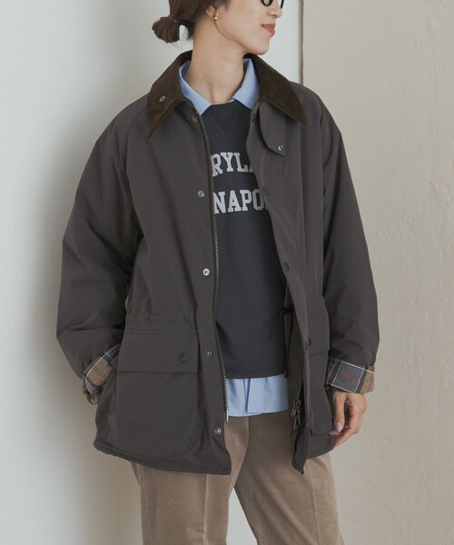 URBAN RESEARCH DOORS(アーバンリサーチドアーズ)の「『別注』Barbour OS BEDALE PADDED(テーラードジャケット・レディース・BLACK/GRAY・one)」の16枚目の写真