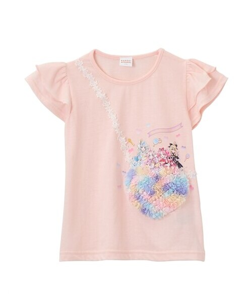 nissen（ニッセン）の「【名探偵プリキュア！】ポケット風半袖プリントTシャツ（女の子）（Tシャツ/カットソー・キッズ・パープル/ピンク・100/110/120）」の6枚目の写真