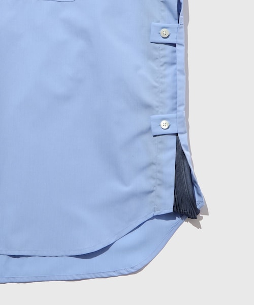 ADAM ET ROPE'（アダムエロペ）の「【KYOU/キョウ】BEAN Switching Balloon Side Pleats Shirt（シャツ/ブラウス・メンズ・ホワイト/サックス・1/2）」の18枚目の写真