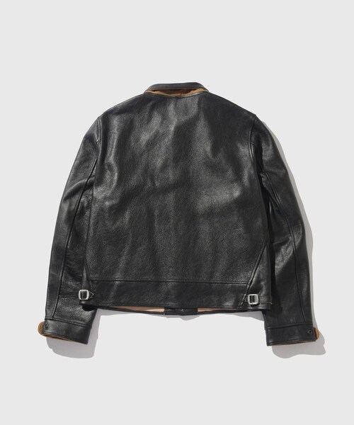 ADAM ET ROPE'（アダムエロペ）の「【Mister Freedom/ミスターフリーダム】CAMPUS STUD JACKET COWHIDE LEATHER（ライダースジャケット・メンズ・ブラック・40/42）」の17枚目の写真
