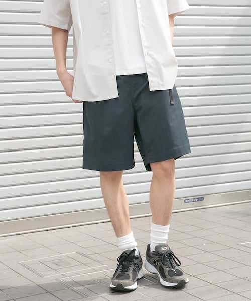 URBAN RESEARCH DOORS（アーバンリサーチドアーズ）の「FORK&SPOON　TEC LINENショートパンツ（その他パンツ・メンズ・BLACK/DARK BLUE/LIGHT GRAY・4/5）」の3枚目の写真
