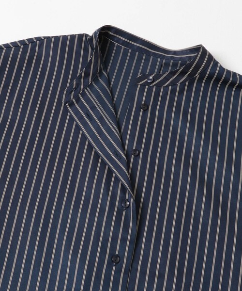 KBF（ケイビーエフ）の「ヘムデザインクロップドシャツ（シャツ/ブラウス・レディース・CREAM st/NAVY st・one）」の12枚目の写真
