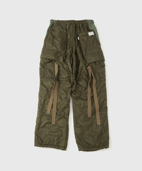 ADAM ET ROPE'（アダムエロペ）の「【elephant TRIBAL fabrics/エレファントトライバルファブリクス】Cut Off Quilting Cargo Pants（カーゴパンツ・メンズ・ブラック/カーキ・M）」の12枚目の写真