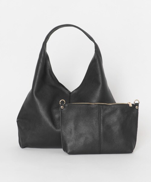 URBAN RESEARCH（アーバンリサーチ）の「ソフトレザーワンハンドルバッグ（トートバッグ・レディース・BLACK/L.BROWN・-）」の8枚目の写真