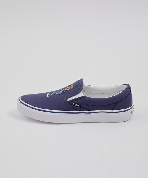 JUNRED（ジュンレッド）の「POLO RALPHLAUREN / Keaton Polo ベア スリップオン スニーカー（スリッポン・メンズ・ネイビー・9.5/8.5/7.5）」の5枚目の写真