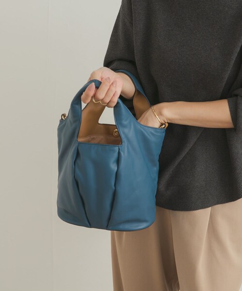 URBAN RESEARCH DOORS（アーバンリサーチドアーズ）の「パファーハンドルバッグ（ハンドバッグ・レディース・BLUE/BROWN・one）」の12枚目の写真