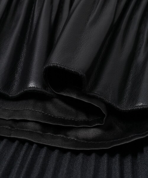 URBAN RESEARCH ROSSO（アーバンリサーチロッソ）の「MARILYN MOON　eco leather pleats jacket（ブルゾン・レディース・BLACK・Free）」の11枚目の写真