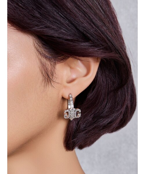 GYDA（ジェイダ）の「JEYSUS Symmetry GYDA bijouフープピアス（ピアス（両耳用）・レディース・シルバー/ゴールド・F）」の2枚目の写真