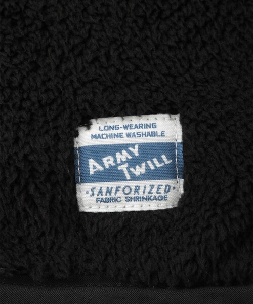 JUNRED(ジュンレッド)の「【 ARMY TWILL / アーミーツイル 】Cotton Nylon Reversible Jacket(ノーカラージャケット・メンズ・ブラック/オフホワイト/カーキ/ネイビー・L/M)」の12枚目の写真