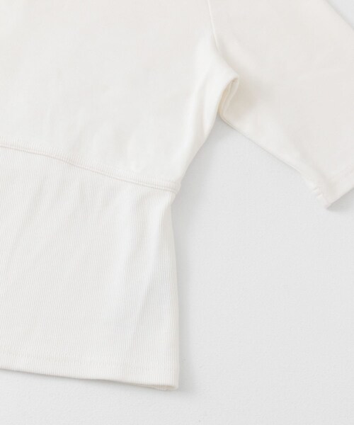 SENSE OF PLACE by URBAN RESEARCH（センスオブプレイスバイアーバンリサーチ）の「ウエストリブコンパクトトップ（Tシャツ/カットソー・レディース・L.GRAY/IVORY/BLACK/RED・one）」の19枚目の写真