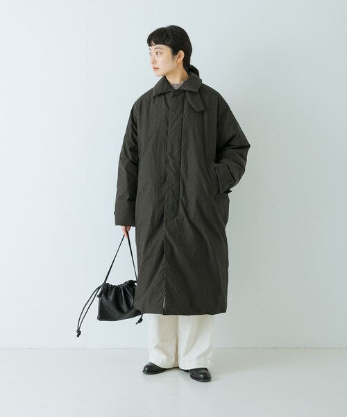 かぐれ（カグレ）の「コットンダウンコート（その他アウター・レディース・BEIGE/INK BLACK・Free）」の10枚目の写真