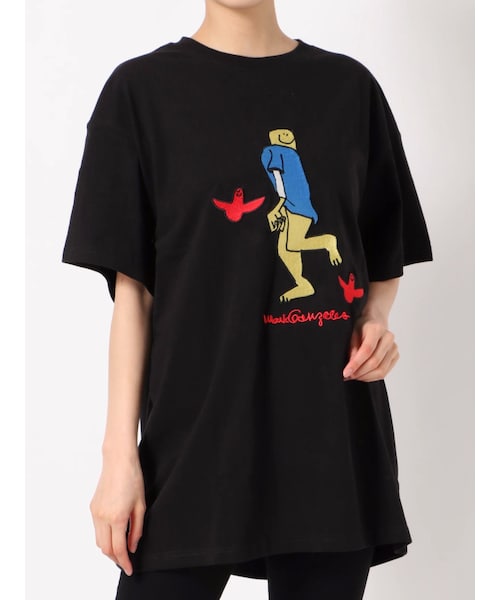 jouetie（ジュエティ）の「Mark Gonzales Tシャツ（Tシャツ/カットソー・レディース・ピンク/オフホワイト/ブラック/ミックス/アイスブルー・M）」の6枚目の写真