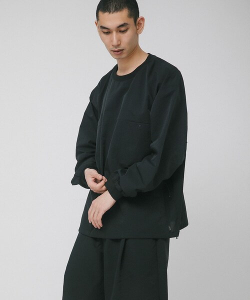 EKAL(エカル)の「『吸水速乾/通気性/軽量』DOT AIR LONG-SLEEVE PULLOVER(Tシャツ/カットソー・メンズ・ネイビー/ブラック・M/L)」の5枚目の写真