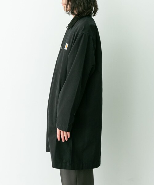 URBAN RESEARCH Sonny Label（アーバンリサーチサニーレーベル）の「carhartt　WEBSTER COAT（ステンカラーコート・メンズ・Black・S/M）」の9枚目の写真