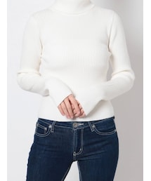 GYDA | タートルネック リブニットトップス(ニット/セーター)