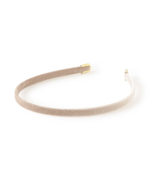 ROPE' PICNIC（ロペピクニック）の「ベルベットスリムカチューシャ（カチューシャ・レディース・ブラック/ベージュ系・F）」の8枚目の写真