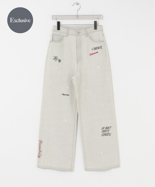 URBAN RESEARCH(アーバンリサーチ)の「『別注』PICCADILLY×URBAN RESEARCH 刺繍デニムパンツ(デニムパンツ・レディース・LT GRAY/LT INDIGO・36/38/40)」の7枚目の写真