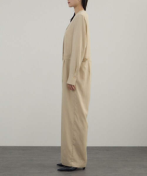 ADAM ET ROPE'（アダムエロペ）の「フロントクロスオールインワン（サロペット/オーバーオール・レディース・ブラック/ベージュ・F）」の15枚目の写真