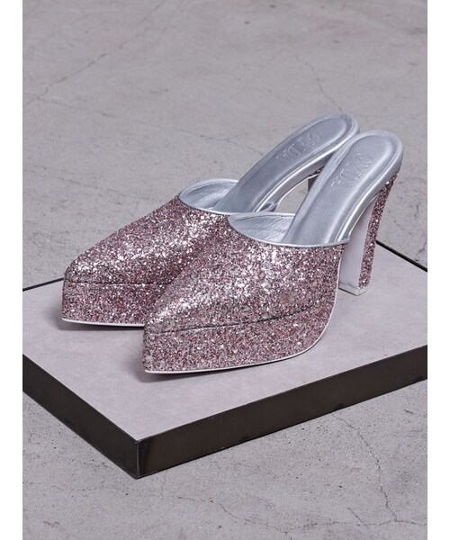 GYDA（ジェイダ）の「GLITTERミュール（パンプス・レディース・グレー/ピンク・S/M/L）」の11枚目の写真